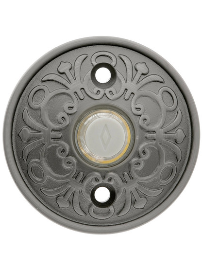 Solid Brass Lancaster Style Buzzer Button in Antique Pewter.